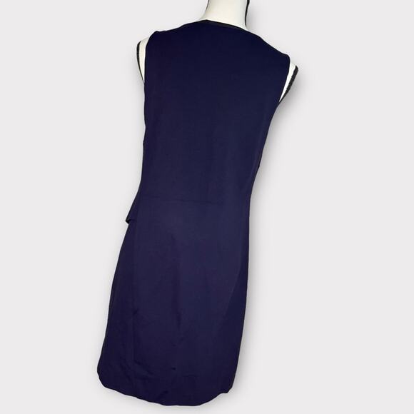 Diane Von Furstenberg DVP Jenn Shift Dress Navy Blue Size 8 - Picture 6 of 10
